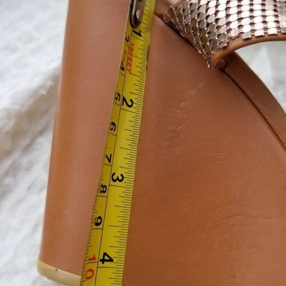 Stuart Weitzman  Leather and allumesh sandals 9.5 NWD - Picture 8 of 8